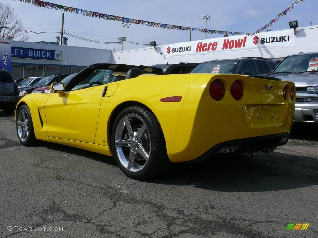 2007 Corvette Convertible - Velocity Yellow / Cashmere photo #5
