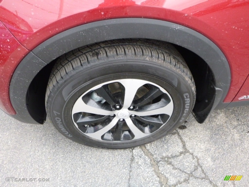 2016 Sorento EX AWD - Remington Red / Dark Gray photo #2