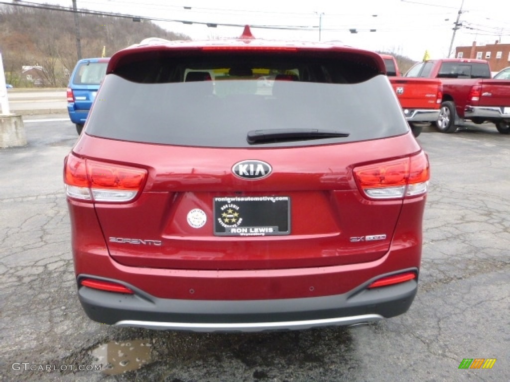 2016 Sorento EX AWD - Remington Red / Dark Gray photo #6
