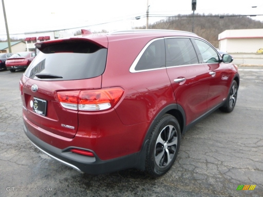 2016 Sorento EX AWD - Remington Red / Dark Gray photo #7