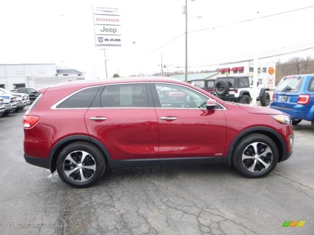 2016 Sorento EX AWD - Remington Red / Dark Gray photo #8