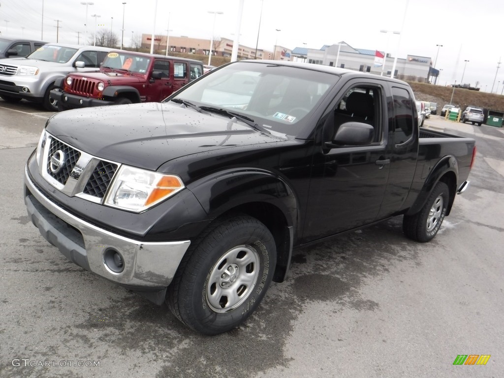 Super Black 2005 Nissan Frontier SE King Cab 4x4 Exterior Photo #111491833