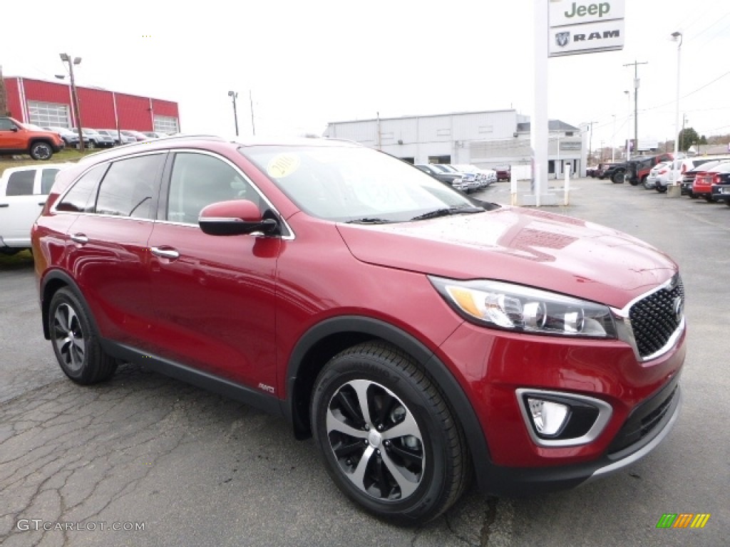 2016 Sorento EX AWD - Remington Red / Dark Gray photo #11