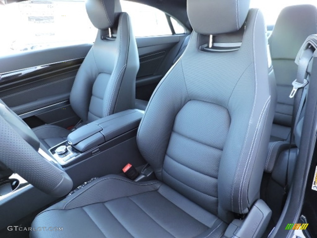 Black Interior 2016 Mercedes-Benz E 400 4Matic Coupe Photo #111495049