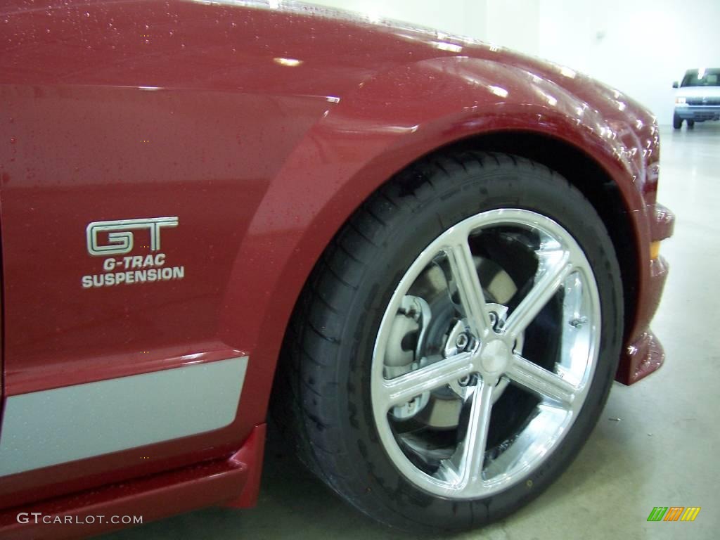 2008 Mustang Steeda GT Premium Coupe - Dark Candy Apple Red / Dark Charcoal photo #4