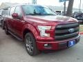 2016 Ruby Red Ford F150 Lariat SuperCrew  photo #1