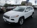 2016 Bright White Jeep Cherokee Limited  photo #16