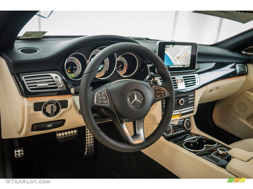 2016 Mercedes-Benz CLS 550 Coupe Porcelain/Black Dashboard Photo #111508769