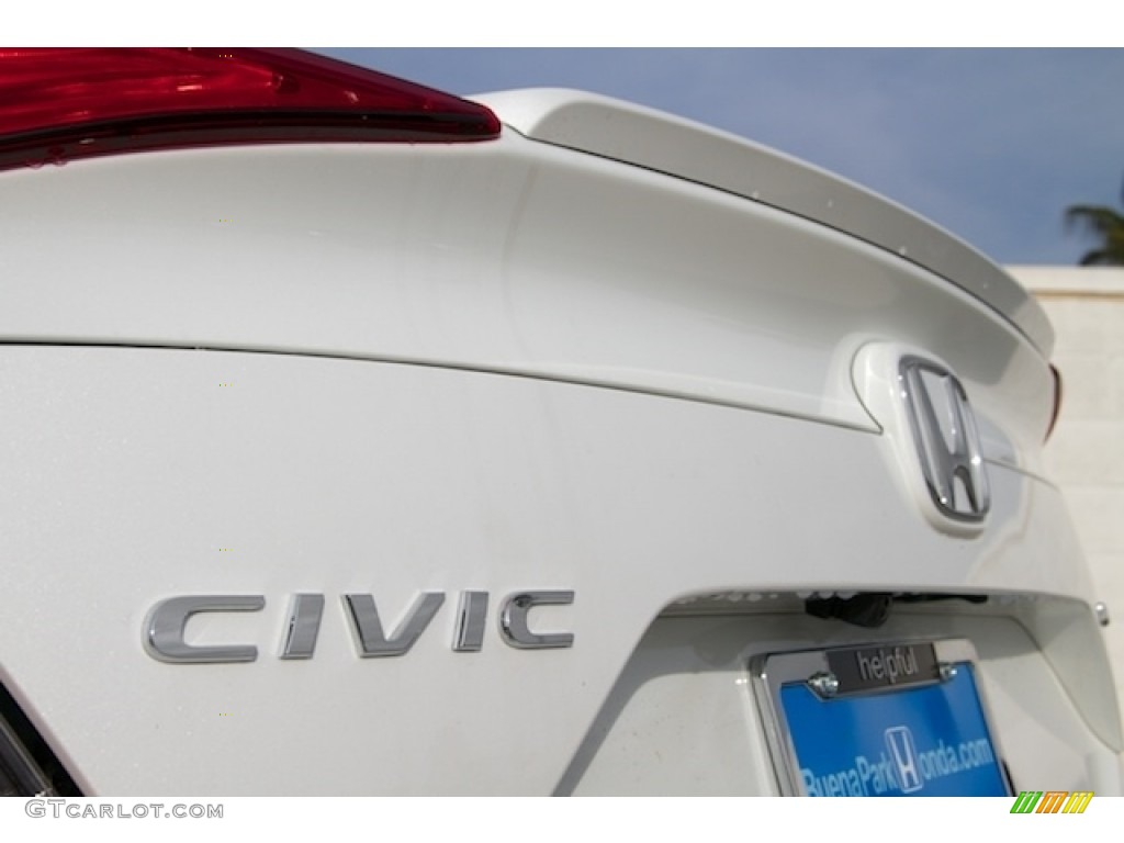 2016 Civic Touring Sedan - White Orchid Pearl / Ivory photo #3