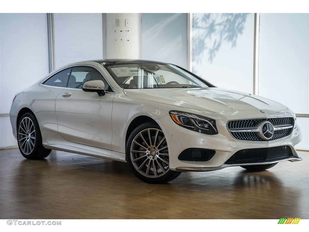 designo Diamond White Metallic 2016 Mercedes-Benz S 550 4Matic Coupe Exterior Photo #111510068