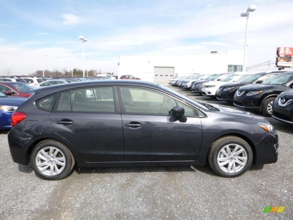 2016 Impreza 2.0i Premium 5-door - Dark Gray Metallic / Black photo #3