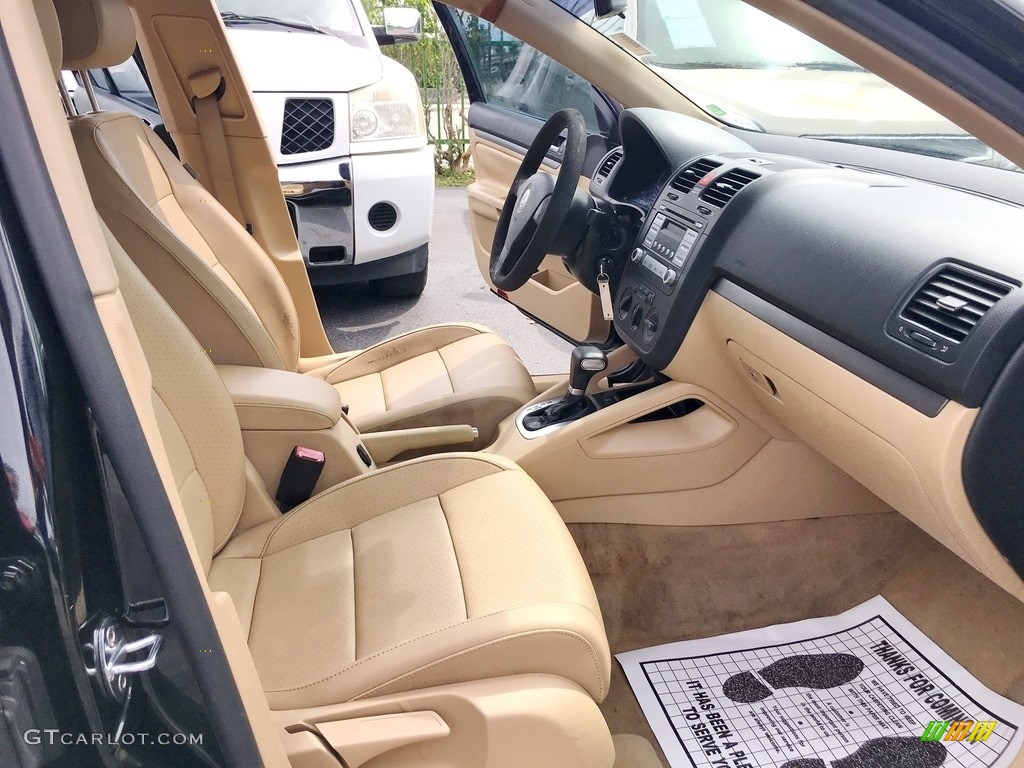 2007 Jetta Wolfsburg Edition Sedan - Black / Pure Beige photo #10