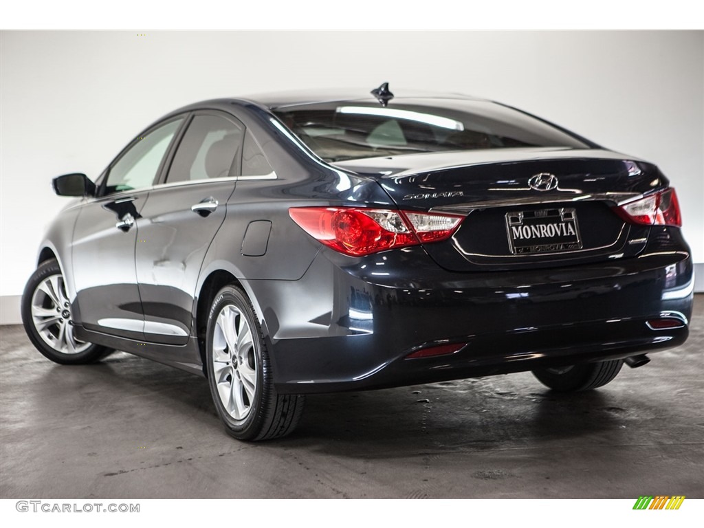 2013 Sonata Limited - Pacific Blue Pearl / Black photo #10