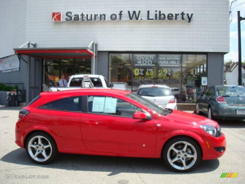 2008 Astra XR Coupe - Salsa Red / Charcoal photo #1