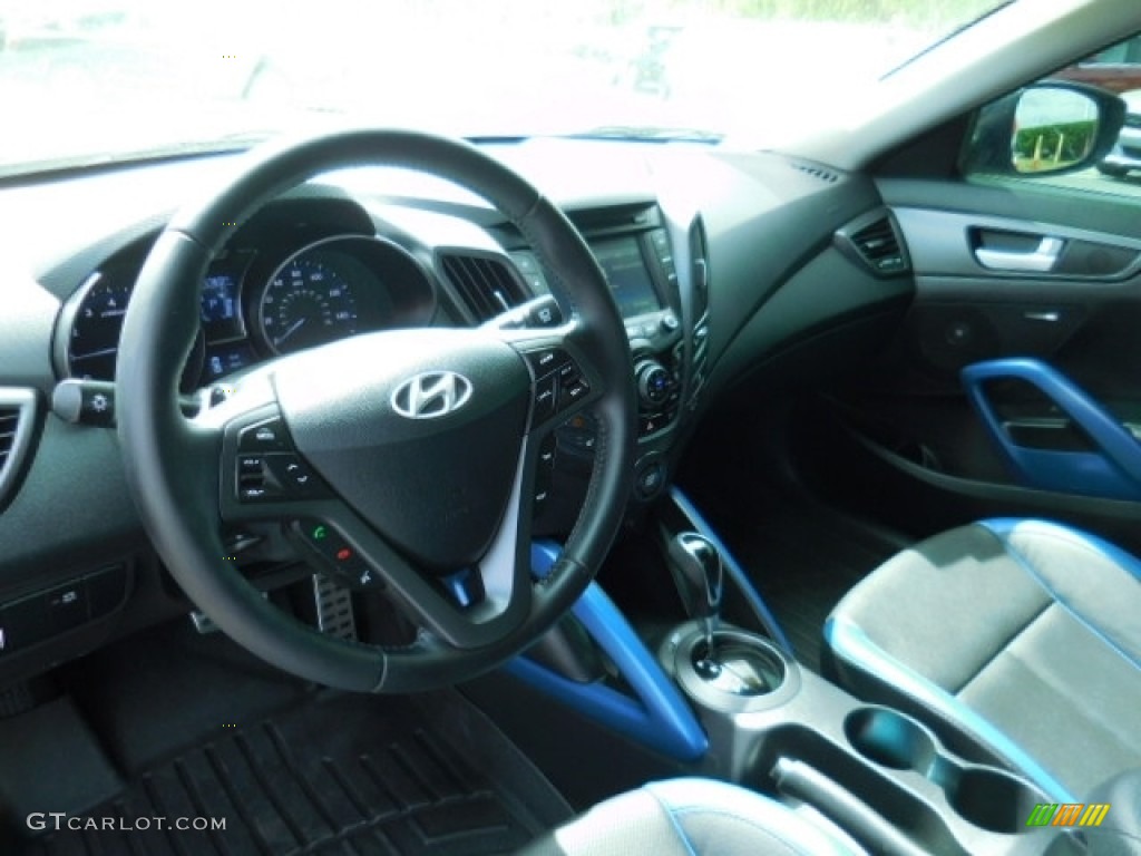 2013 Veloster Turbo - Ultra Black / Black photo #6