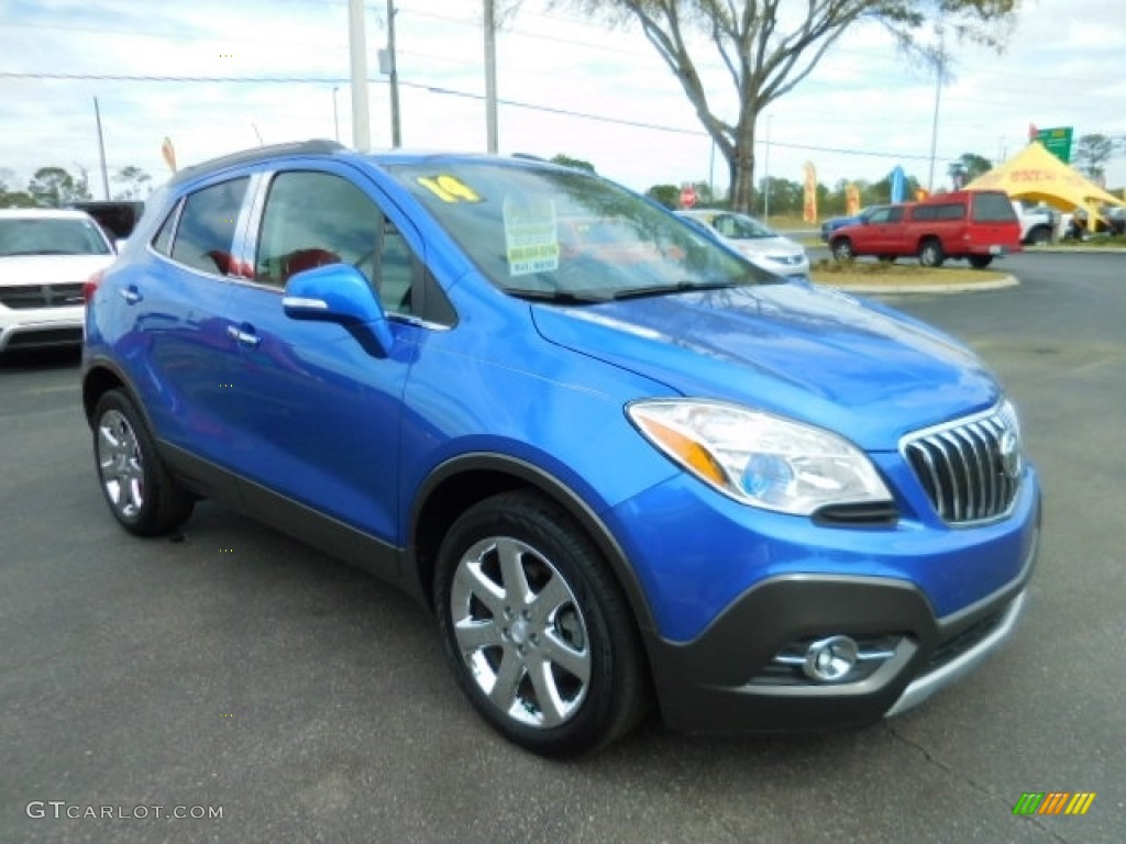 Brilliant Blue Metallic 2014 Buick Encore Leather Exterior Photo #111516329