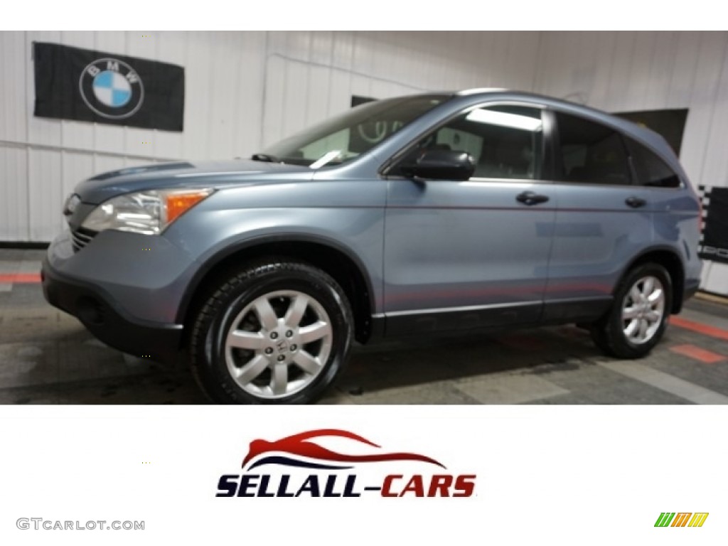 2007 CR-V EX 4WD - Glacier Blue Metallic / Gray photo #1
