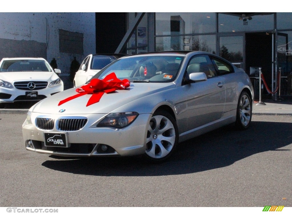 2005 6 Series 645i Coupe - Mineral Silver Metallic / Cream Beige photo #3