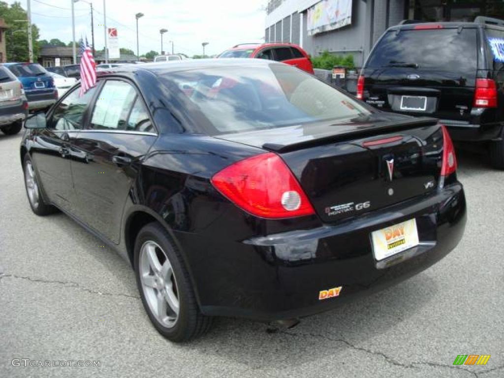 2007 G6 V6 Sedan - Black / Ebony photo #2
