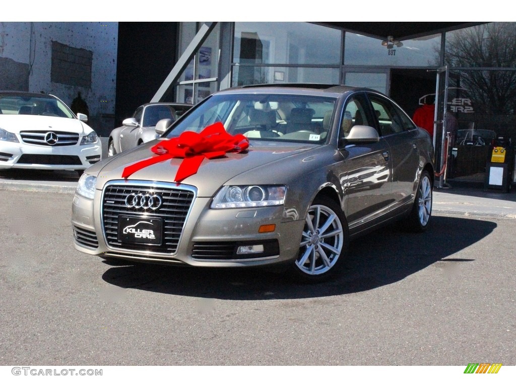 2009 A6 3.0T quattro Sedan - Dakar Beige Metallic / Cardamom Beige photo #3