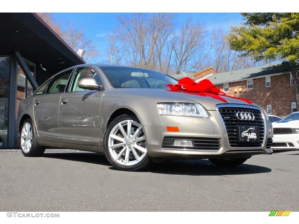 2009 A6 3.0T quattro Sedan - Dakar Beige Metallic / Cardamom Beige photo #10
