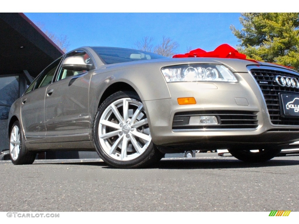 2009 A6 3.0T quattro Sedan - Dakar Beige Metallic / Cardamom Beige photo #11