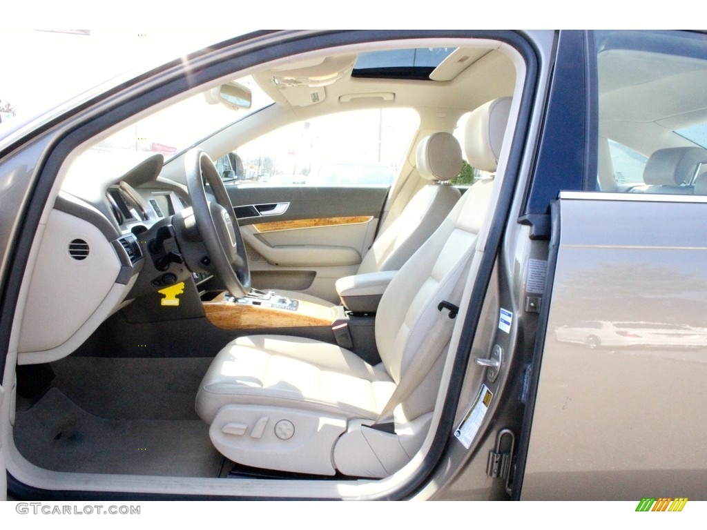 2009 A6 3.0T quattro Sedan - Dakar Beige Metallic / Cardamom Beige photo #17