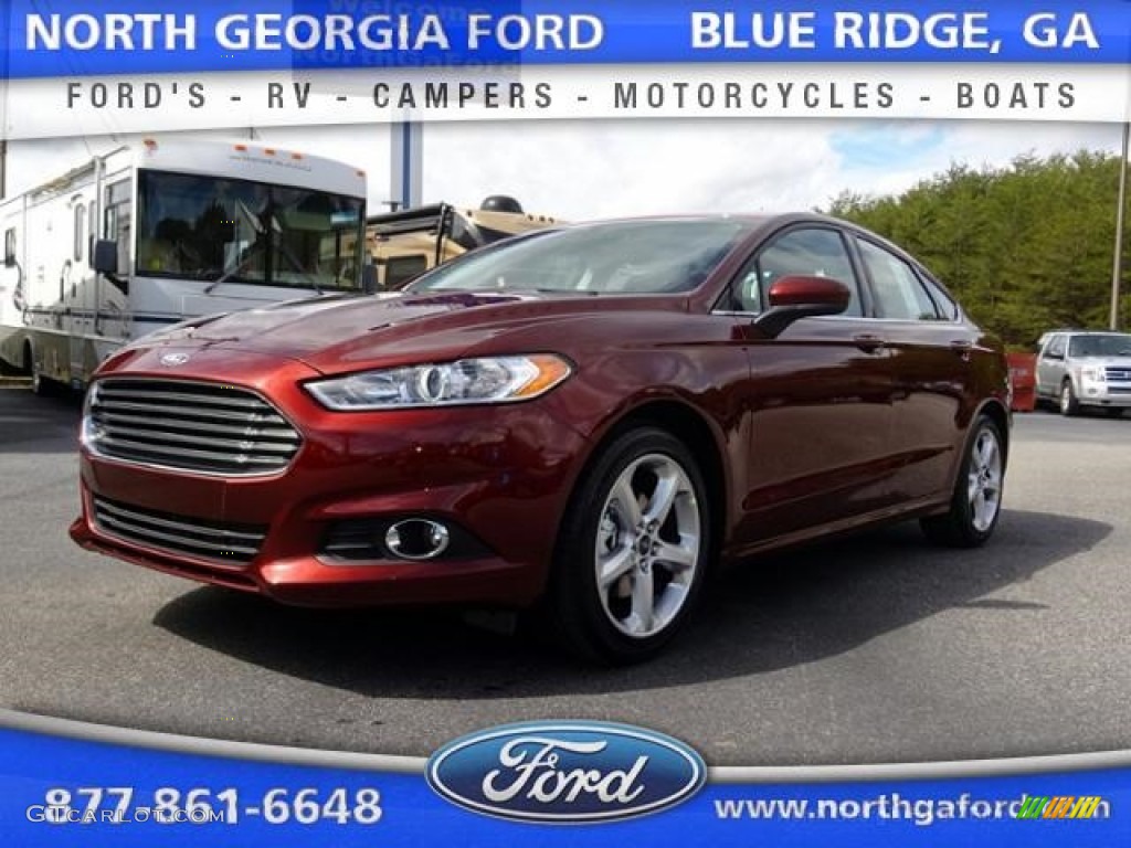 2016 Fusion S - Bronze Fire Metallic / Medium Earth Gray photo #1