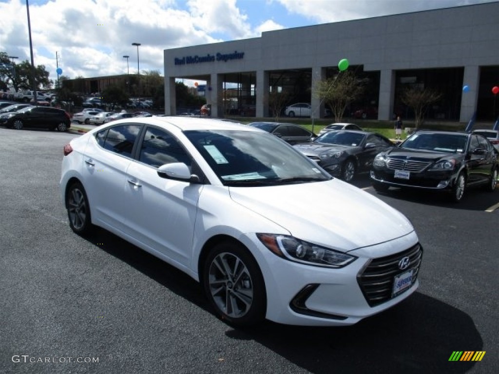 2017 Elantra Limited - White / Black photo #1