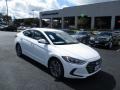 2017 White Hyundai Elantra Limited  photo #1