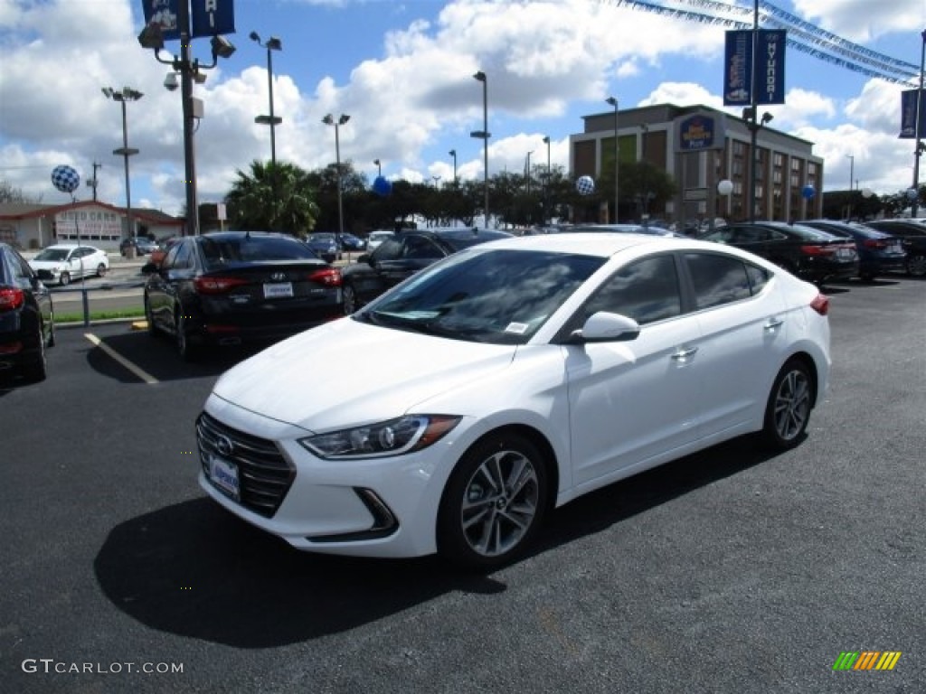 2017 Elantra Limited - White / Black photo #3