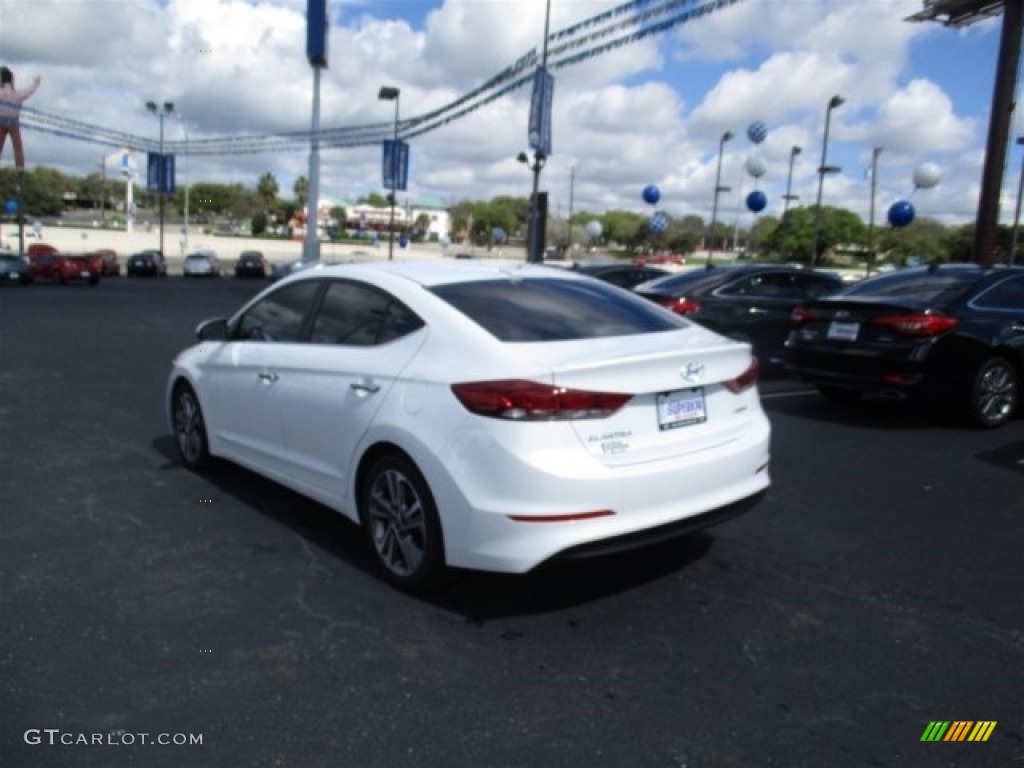 2017 Elantra Limited - White / Black photo #6