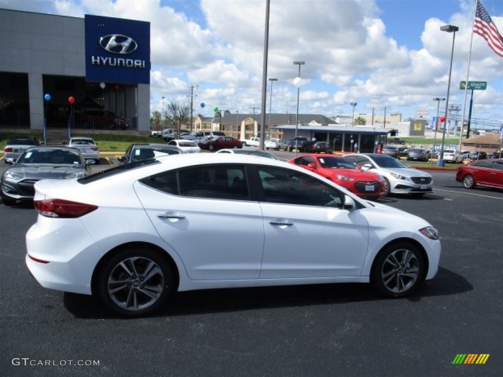 2017 Elantra Limited - White / Black photo #8