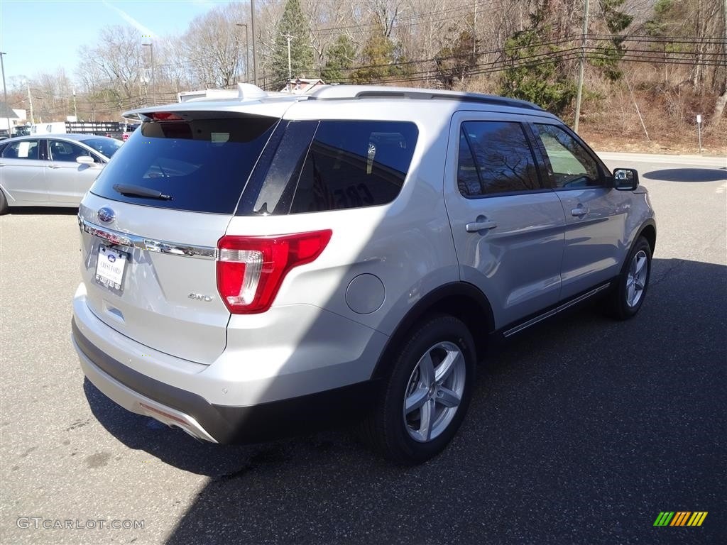 2016 Explorer XLT 4WD - Ingot Silver Metallic / Ebony Black photo #7