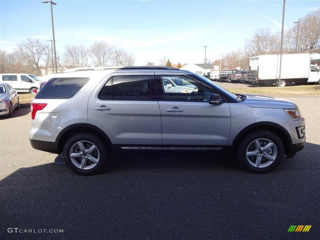 2016 Explorer XLT 4WD - Ingot Silver Metallic / Ebony Black photo #8