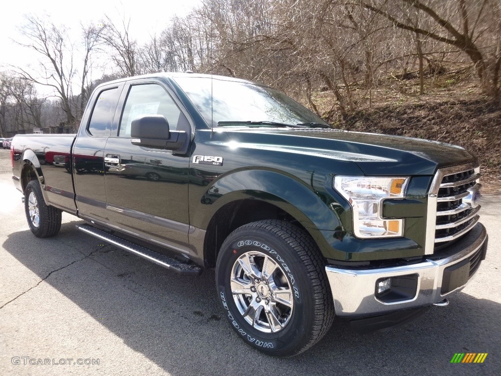 2016 F150 XLT SuperCab 4x4 - Green Gem / Medium Earth Gray photo #9