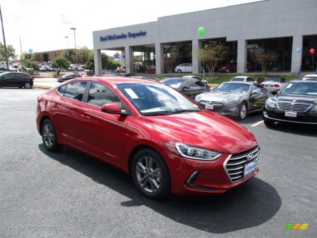 2017 Elantra SE - Red / Gray photo #1
