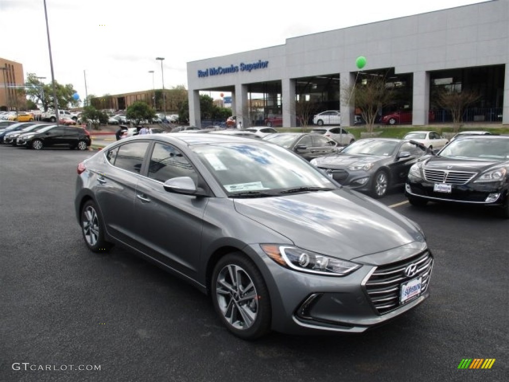 2017 Elantra Limited - Gray / Black photo #1