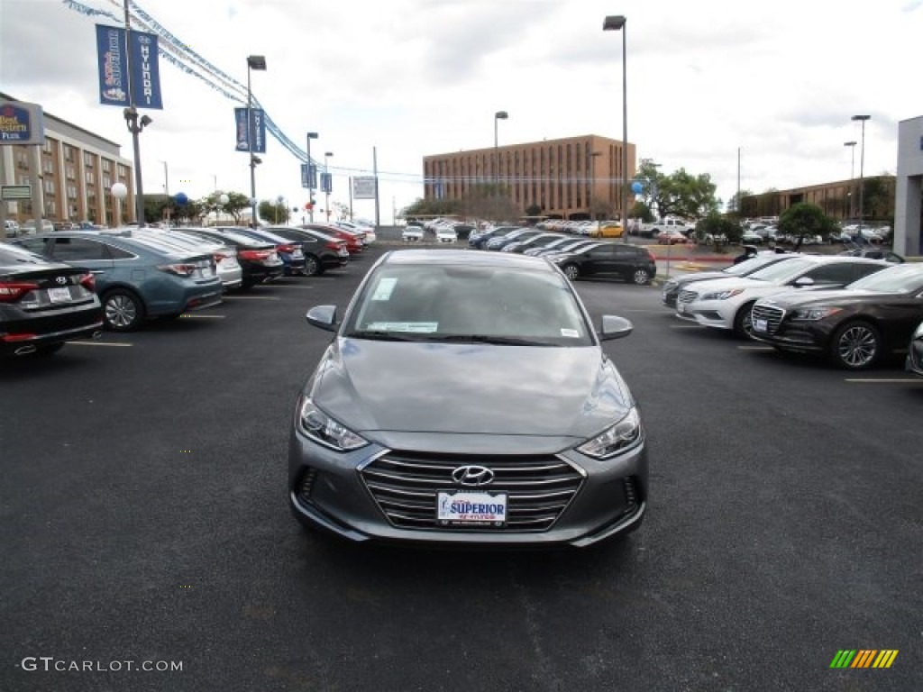 2017 Elantra Limited - Gray / Black photo #2