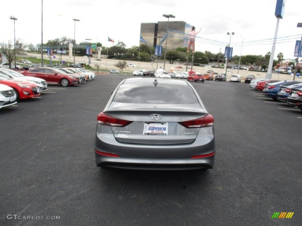 2017 Elantra Limited - Gray / Black photo #5