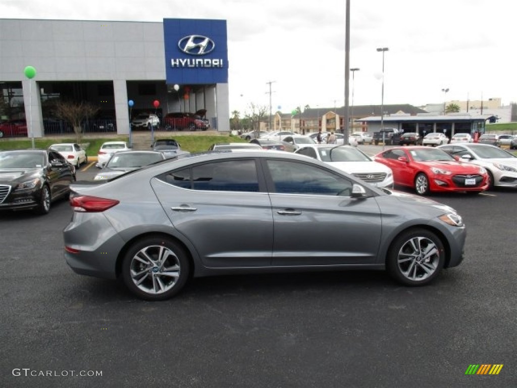 2017 Elantra Limited - Gray / Black photo #7