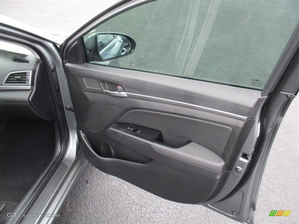 2017 Elantra Limited - Gray / Black photo #11