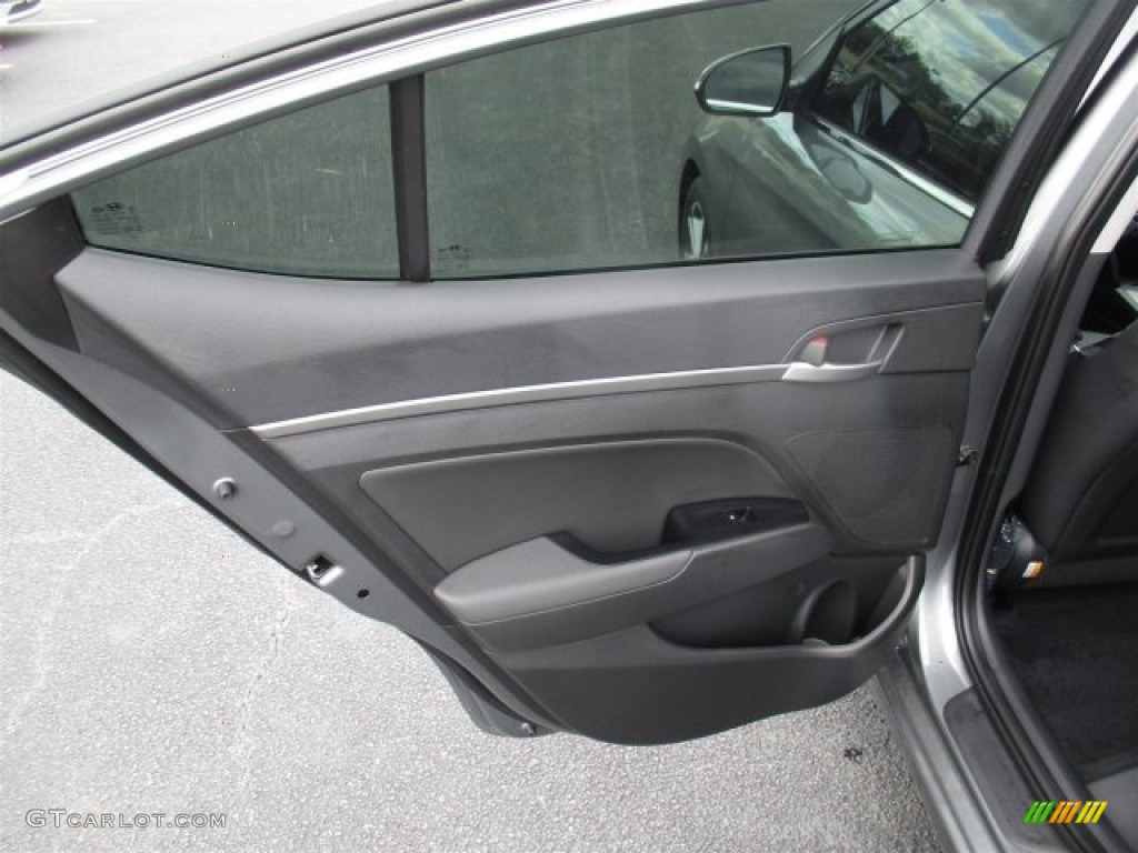2017 Elantra Limited - Gray / Black photo #16