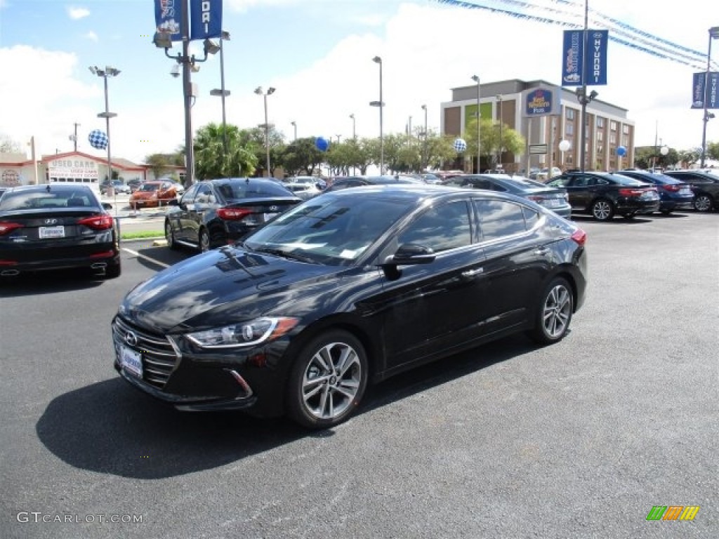 2017 Elantra Limited - Black / Gray photo #3