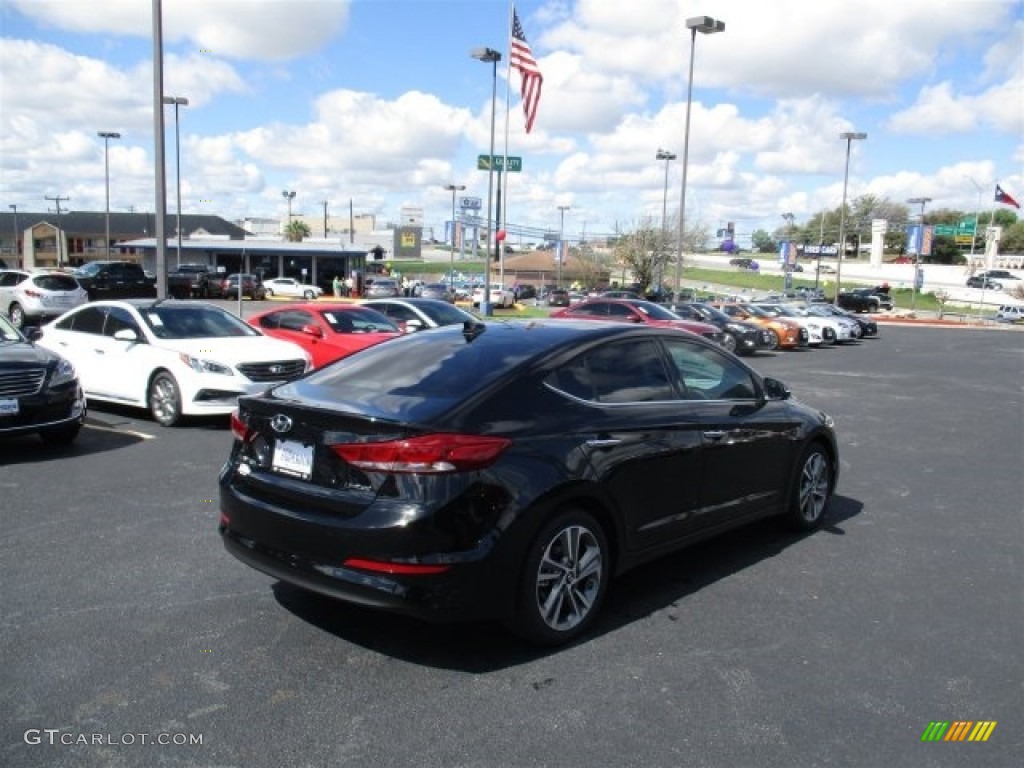 2017 Elantra Limited - Black / Gray photo #6