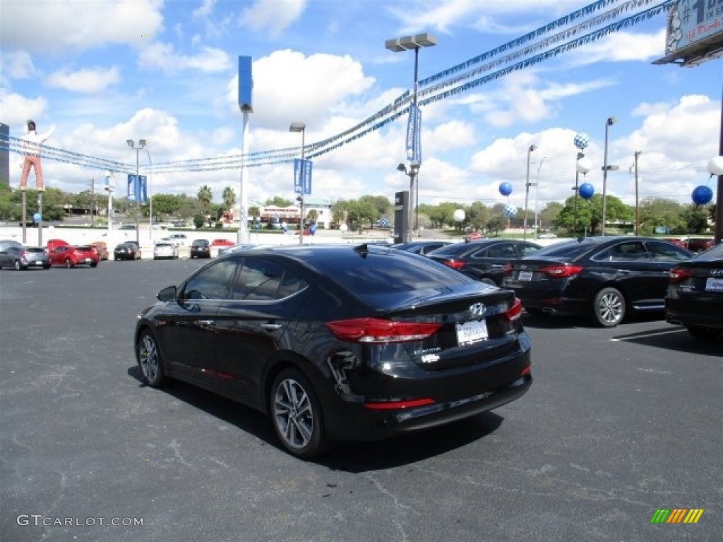 2017 Elantra Limited - Black / Gray photo #7