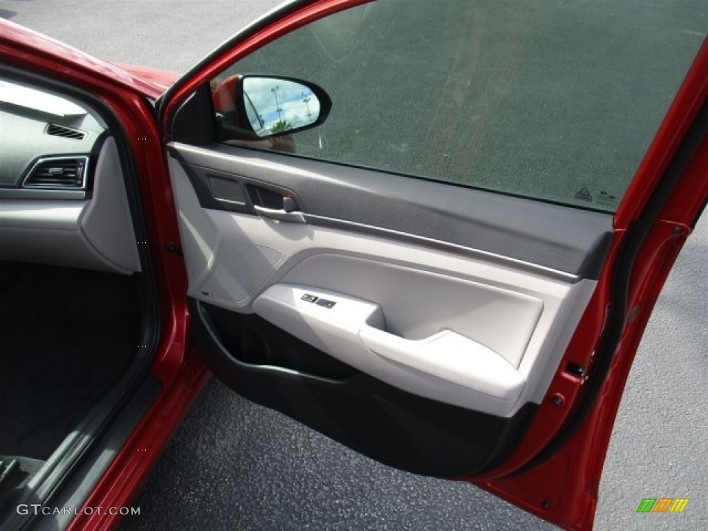 2017 Elantra Limited - Red / Gray photo #11