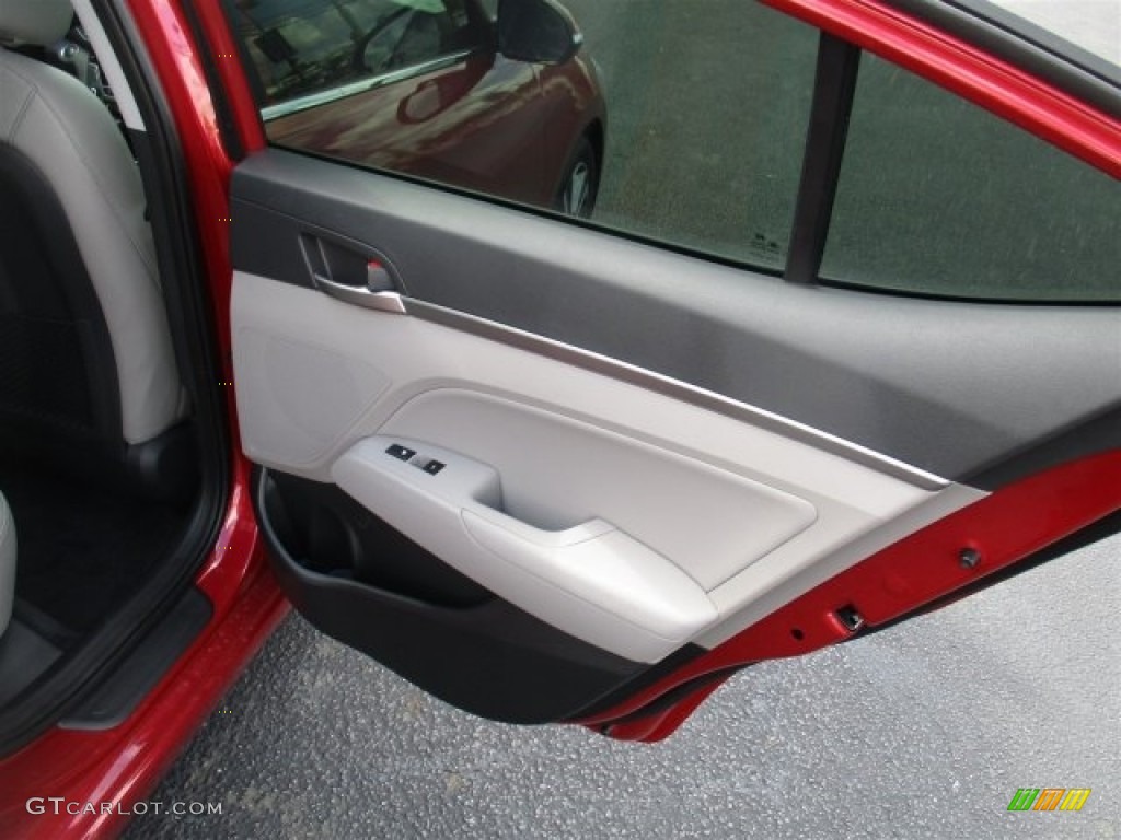 2017 Elantra Limited - Red / Gray photo #13