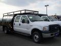 2007 Oxford White Ford F350 Super Duty Crew Cab Chassis 4x4 Commercial  photo #1