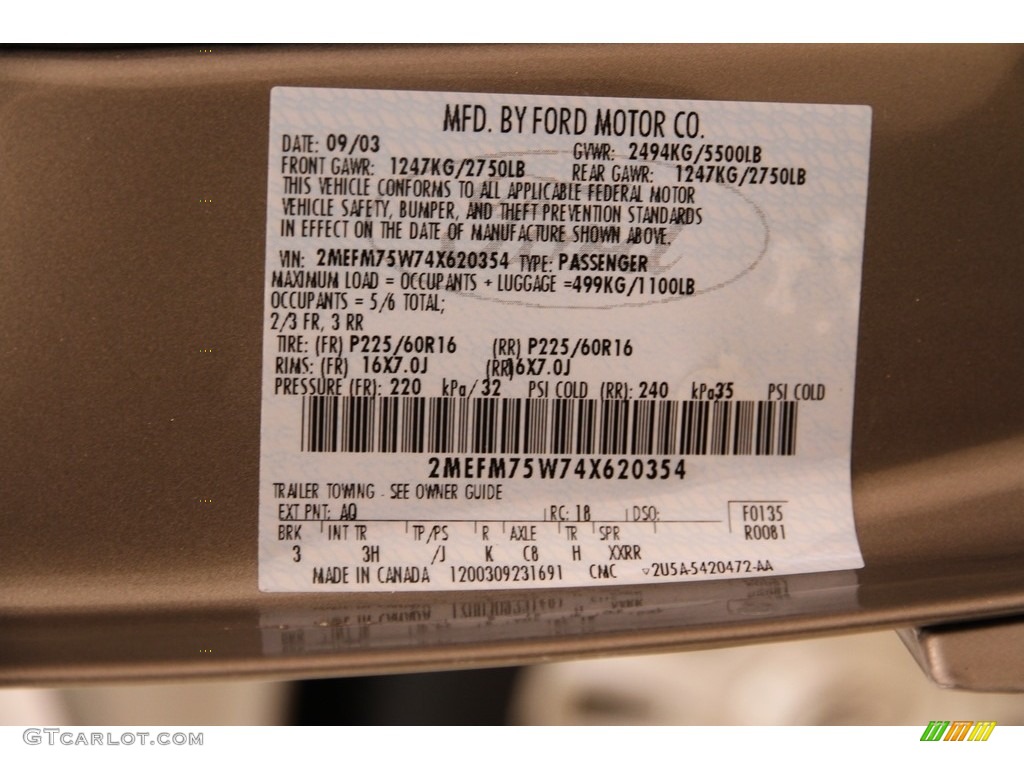 2004 Grand Marquis LS - Arizona Beige Metallic / Medium Parchment photo #24